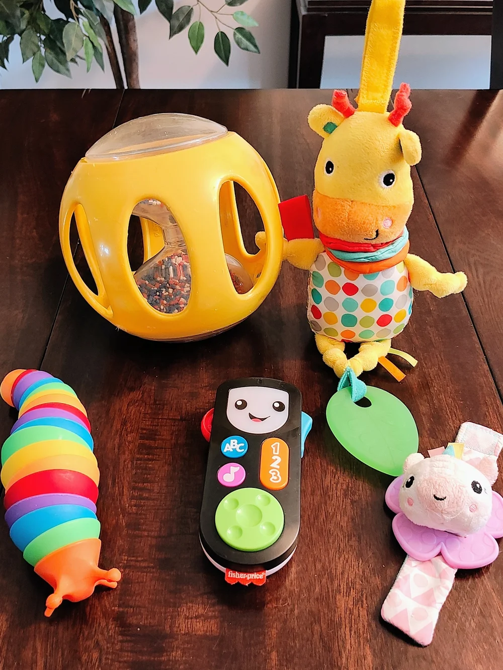 Fisher-Price Yellow & Multicolor Baby Activity Toy Set